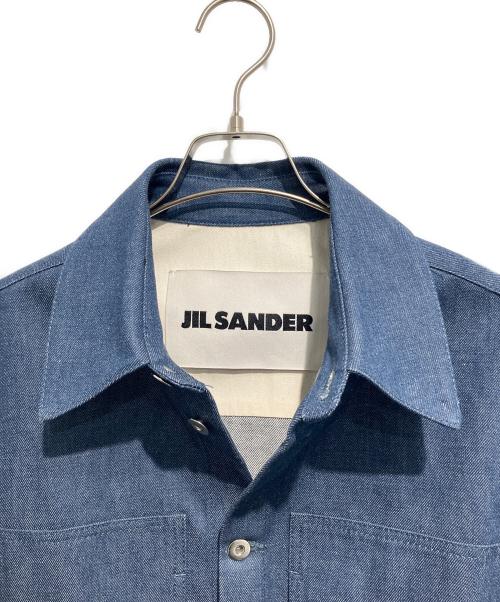 JIL SANDER（ジルサンダー）JIL SANDER (ジルサンダー) REGULAR FIT DENIM SHIRT インディゴ サイズ:46の古着・服飾アイテム
