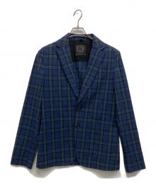 T-JACKET By TONELLO（ティージャケット バイ トネッロ）の古着「シアサッカーテーラードジャケット」｜ネイビー