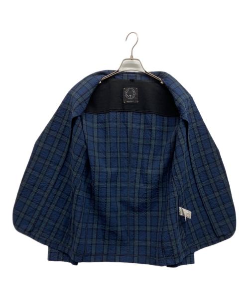 T-JACKET By TONELLO（ティージャケット バイ トネッロ）T-JACKET By TONELLO (ティージャケット バイ トネッロ) シアサッカーテーラードジャケット ネイビー サイズ:Mの古着・服飾アイテム