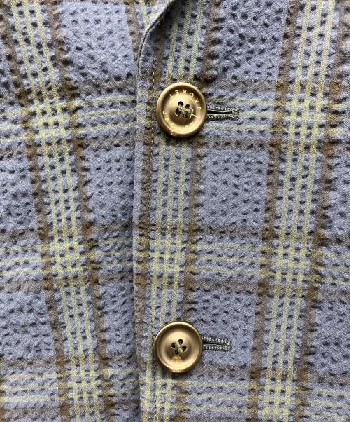 T-JACKET By TONELLO（ティージャケット バイ トネッロ）T-JACKET By TONELLO (ティージャケット バイ トネッロ) シアサッカーテーラードジャケット ネイビー サイズ:Mの古着・服飾アイテム