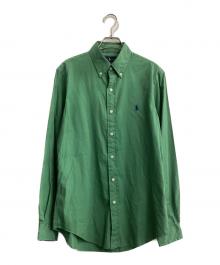 RALPH LAUREN（ラルフローレン）の古着「classic fit garment-dyed twill shirt」｜グリーン