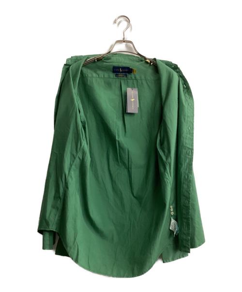 RALPH LAUREN（ラルフローレン）RALPH LAUREN (ラルフローレン) classic fit garment-dyed twill shirt グリーン サイズ:SPの古着・服飾アイテム