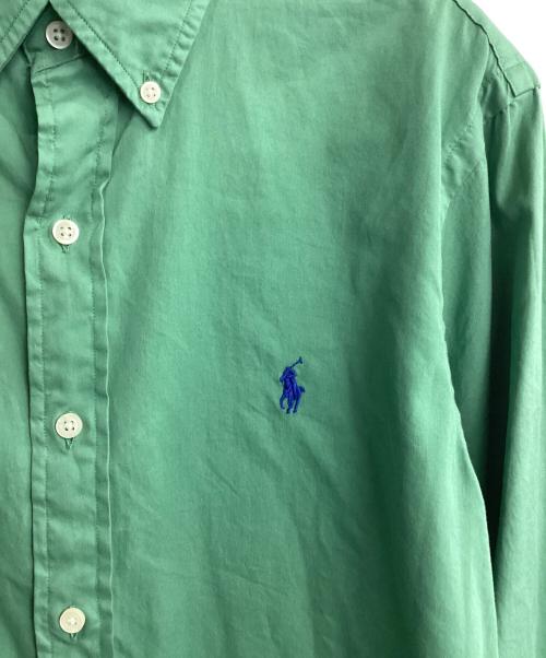 RALPH LAUREN（ラルフローレン）RALPH LAUREN (ラルフローレン) classic fit garment-dyed twill shirt グリーン サイズ:SPの古着・服飾アイテム