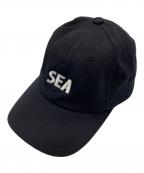 WIND AND SEAウィンダンシー）の古着「キャップ」｜ブラック
