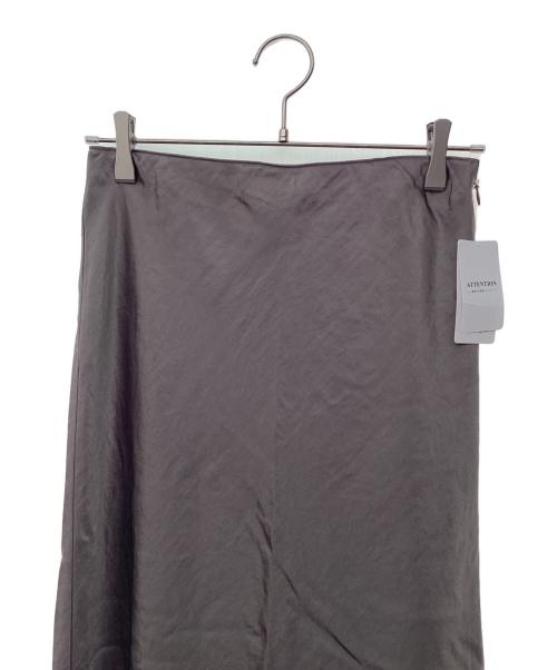 Spick and Span（スピック＆スパン）Spick and Span (スピック＆スパン) サテンフレアスカート ブラウン サイズ:38の古着・服飾アイテム