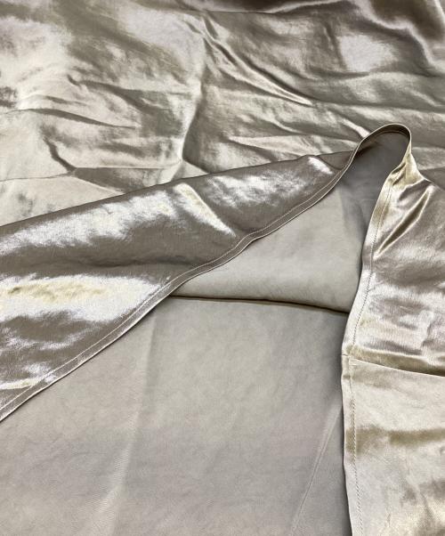 Spick and Span（スピック＆スパン）Spick and Span (スピック＆スパン) サテンフレアスカート ブラウン サイズ:38の古着・服飾アイテム