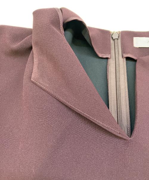 ADORE（アドーア）ADORE (アドーア) ドライミドルジョーゼットワンピース ボルドー サイズ:38の古着・服飾アイテム