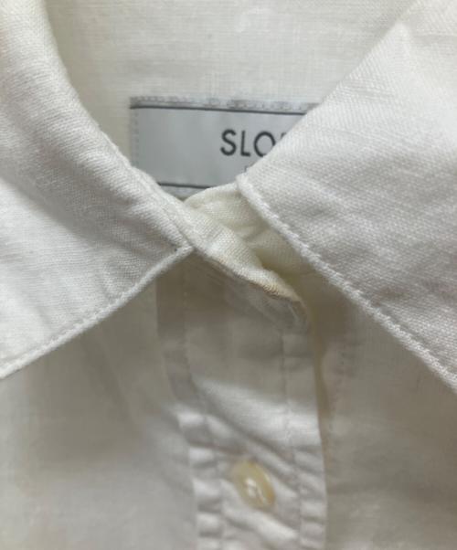 SLOBE IENA（スローブ イエナ）SLOBE IENA (スローブ イエナ) 綿麻レギュラーシャツ ホワイト サイズ:Freeの古着・服飾アイテム