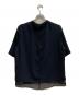 icB (アイシービー) BackSatinAmunzen シフォンコンビブラウス ブラック サイズ:M：7000円