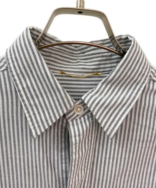 L'appartement（アパルトモン）L'appartement (アパルトモン) Cooldry OX Stripe Shirt グレー サイズ:Freeの古着・服飾アイテム