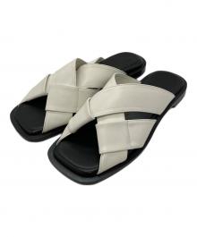CHIELEI（キエレイ）の古着「CROSS SANDAL」｜ホワイト