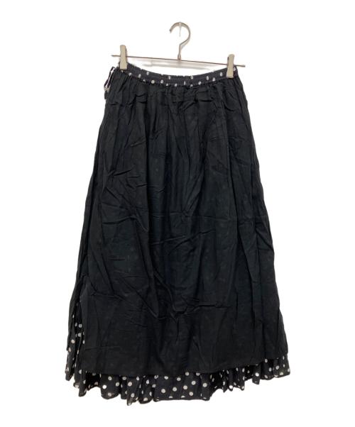 BEARDSLEY（ビアズリー）BEARDSLEY (ビアズリー) クリンクルドットスカート ブラック サイズ:Freeの古着・服飾アイテム