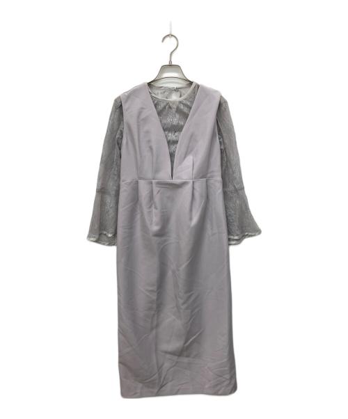 stola.（ストラ）stola. (ストラ) オケージョンワンピース＆レースブラウスセット ラベンダー サイズ:36の古着・服飾アイテム