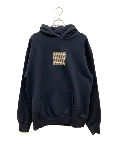 FRAGMENT DESIGN（フラグメントデザイン）FRAGMENT DESIGN (フラグメントデザイン) ALL GONE AU DEPART プルオーバーパーカー ブラック サイズ:Lの古着・服飾アイテム