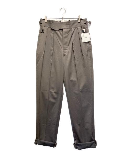NEAT（ニート）NEAT (ニート) コットンウールベルトレスパンツ グレー サイズ:Lの古着・服飾アイテム