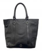 HUNTING WORLDハンティングワールド）の古着「レザートートバッグ」｜ブラック