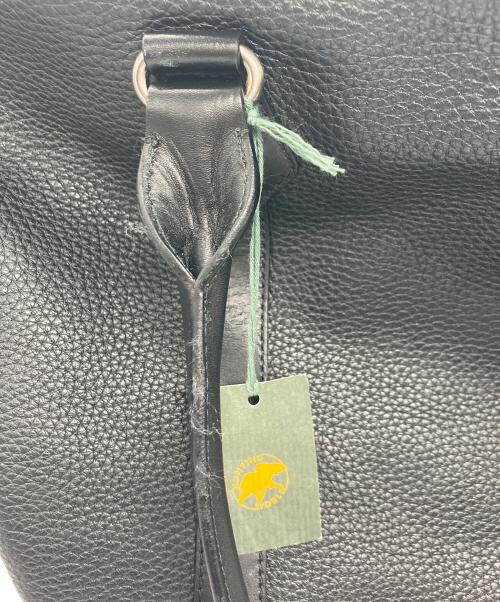 HUNTING WORLD（ハンティングワールド）HUNTING WORLD (ハンティングワールド) レザートートバッグ ブラックの古着・服飾アイテム