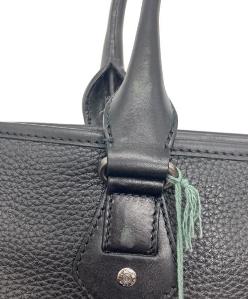 HUNTING WORLD（ハンティングワールド）HUNTING WORLD (ハンティングワールド) レザートートバッグ ブラックの古着・服飾アイテム