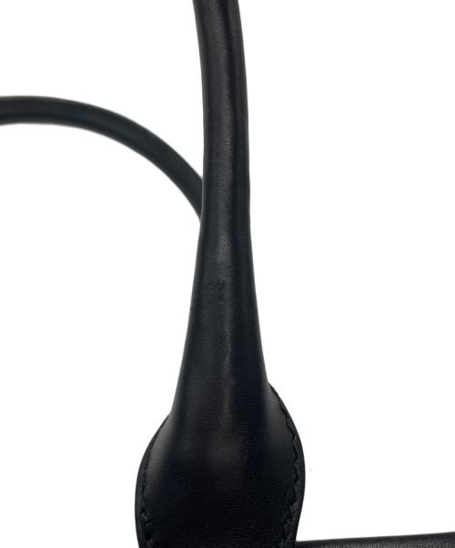 HUNTING WORLD（ハンティングワールド）HUNTING WORLD (ハンティングワールド) レザートートバッグ ブラックの古着・服飾アイテム