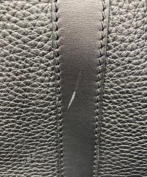 HUNTING WORLD（ハンティングワールド）HUNTING WORLD (ハンティングワールド) レザートートバッグ ブラックの古着・服飾アイテム