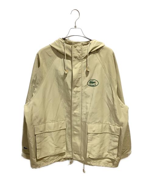 LACOSTE（ラコステ）LACOSTE (ラコステ) BEAMS (ビームス) 別注 Tafta Blouson ベージュ サイズ:XLの古着・服飾アイテム