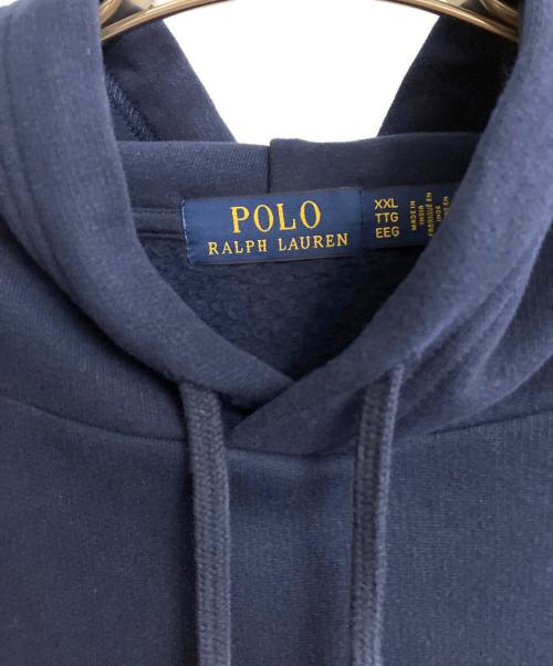 POLO RALPH LAUREN（ポロ・ラルフローレン）POLO RALPH LAUREN (ポロ・ラルフローレン) パッチワークポニーフーディ ネイビー サイズ:XXLの古着・服飾アイテム