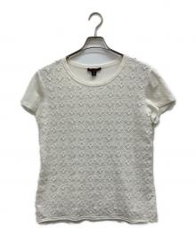 LOUIS VUITTON（ルイ ヴィトン）の古着「モノグラムレースTシャツ」｜ホワイト
