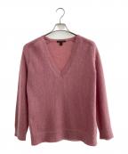 LOUIS VUITTONルイ ヴィトン）の古着「モヘア混Vネックニット」｜ピンク