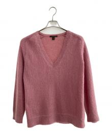 LOUIS VUITTON（ルイ ヴィトン）の古着「モヘア混Vネックニット」｜ピンク