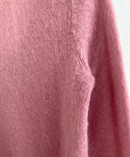 LOUIS VUITTON（ルイ ヴィトン）LOUIS VUITTON (ルイ ヴィトン) モヘア混Vネックニット ピンク サイズ:Ｌの古着・服飾アイテム