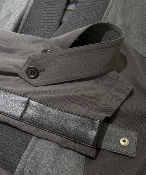 LOUIS VUITTON（ルイ ヴィトン）LOUIS VUITTON (ルイ ヴィトン) ベルテッドコート グレー サイズ:34の古着・服飾アイテム
