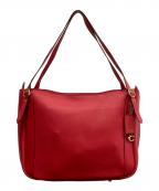 COACHコーチ）の古着「COACH アラナ トートバッグ」｜レッド
