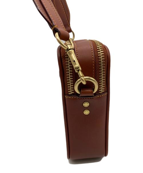 COACH（コーチ）COACH (コーチ) コーチ ローグ クロスボディ 12・シグネチャー キャンバス・パッチ ベージュ×ブラウンの古着・服飾アイテム