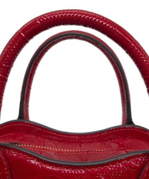 COACH（コーチ）COACH (コーチ) リップ バッグ・シグネチャー レザーショルダーバッグ レッド サイズ:下記参照の古着・服飾アイテム