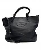 TOD'Sトッズ）の古着「レザー2WAYバッグ」｜ブラック