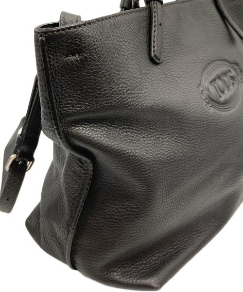 TOD'S（トッズ）TOD'S (トッズ) レザー2WAYバッグ ブラックの古着・服飾アイテム