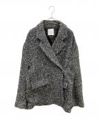 CLANEクラネ）の古着「MIX COLOR OVER COAT」｜ブラック