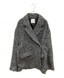 CLANE（クラネ）の古着「MIX COLOR OVER COAT」｜ブラック