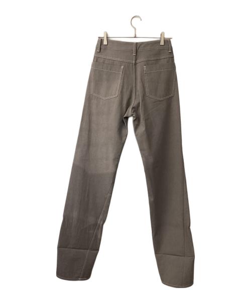 KANAKO SAKAI（カナコ サカイ）KANAKO SAKAI (カナコ サカイ) SILK BLEND BONDED PANTS グレー サイズ:36の古着・服飾アイテム