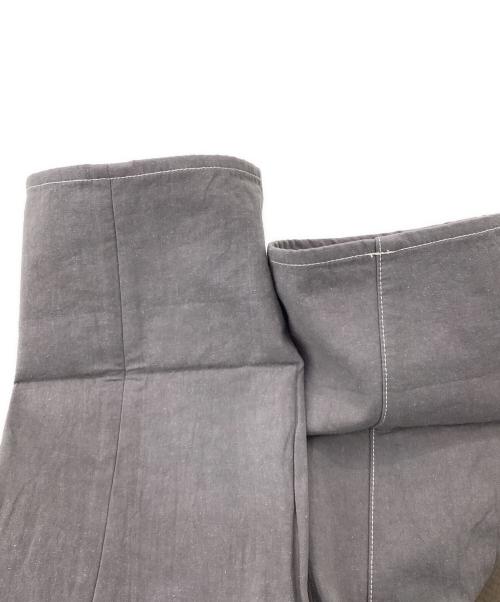 KANAKO SAKAI（カナコ サカイ）KANAKO SAKAI (カナコ サカイ) SILK BLEND BONDED PANTS グレー サイズ:36の古着・服飾アイテム