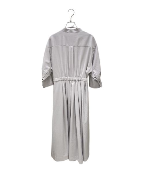 ebure（エブール）ebure (エブール) ライトウールビス ドルマンスリーブワンピース グレー サイズ:38の古着・服飾アイテム