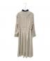 ebure (エブール) シルクコットンスルーストライプ ワンピース ベージュ サイズ:38：30000円