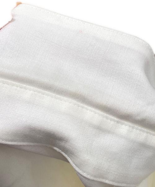 ebure（エブール）ebure (エブール) ラミーサテン シャツワンピース ホワイト サイズ:38の古着・服飾アイテム