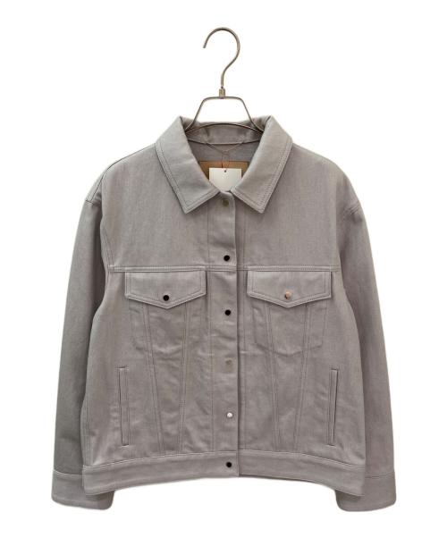 ebure（エブール）ebure (エブール) ムラ糸デニム ジャケット グレー サイズ:38の古着・服飾アイテム