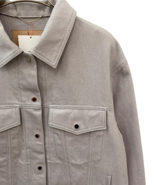 ebure（エブール）ebure (エブール) ムラ糸デニム ジャケット グレー サイズ:38の古着・服飾アイテム