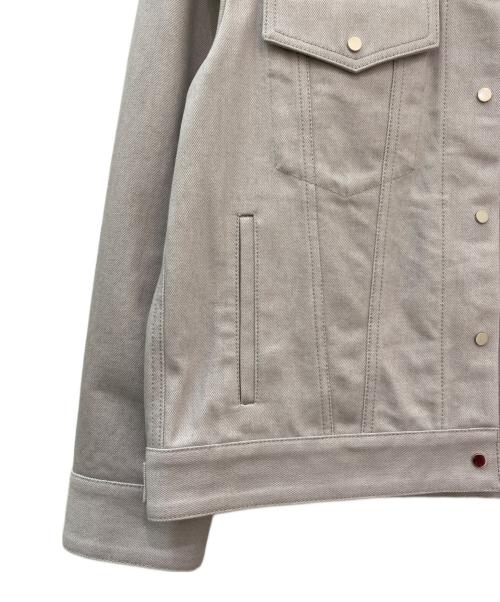 ebure（エブール）ebure (エブール) ムラ糸デニム ジャケット グレー サイズ:38の古着・服飾アイテム