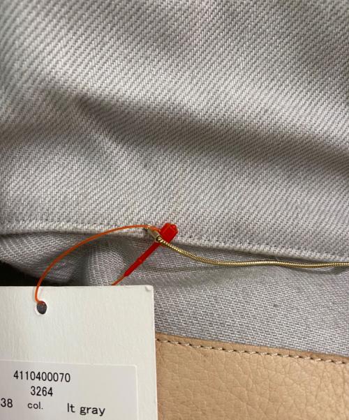 ebure（エブール）ebure (エブール) ムラ糸デニム ジャケット グレー サイズ:38の古着・服飾アイテム