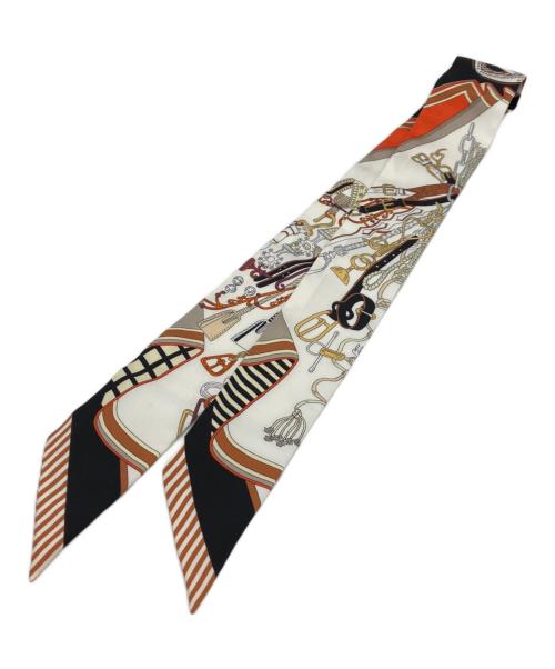 HERMES（エルメス）HERMES (エルメス) ツィリー ブラック×オレンジの古着・服飾アイテム