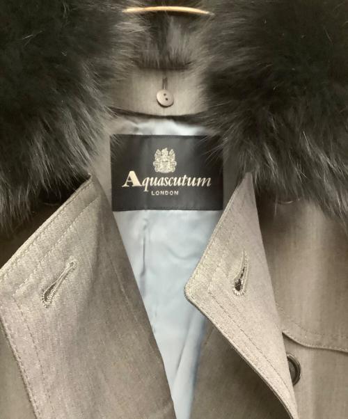 Aquascutum（アクアスキュータム）Aquascutum (アクアスキュータム) Aquascutum　ライナー付トレンチコート グレー サイズ:SIZE 8の古着・服飾アイテム