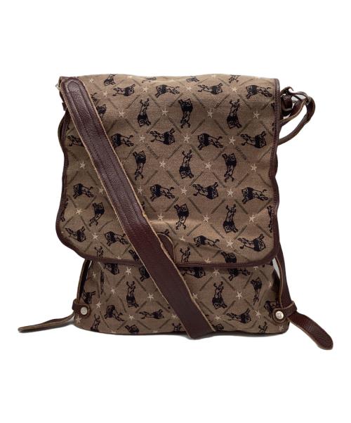 IL BISONTE（イル ビゾンテ）IL BISONTE (イル ビゾンテ) モノグラムショルダーバッグ ブラウンの古着・服飾アイテム